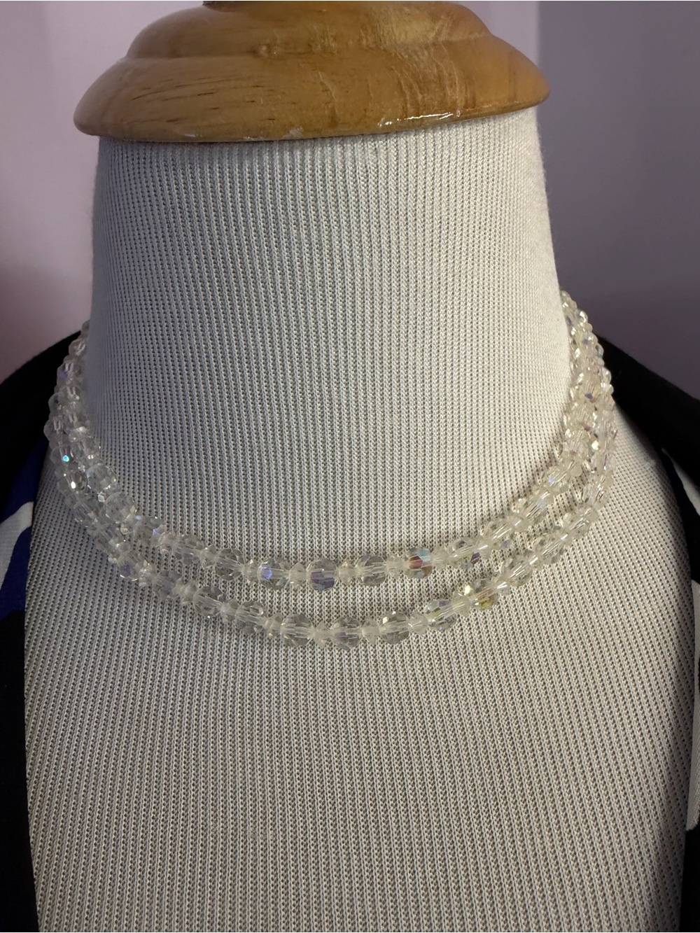 Vintage Aurora Borealis Crystal Choker